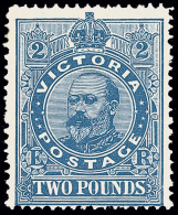 **       231 (432) 1906 £2 Dull Blue K Edward VII^, Wmkd Crown Over A Sideways, Perf 12½, P.O. Fresh,... - Neufs