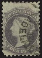 O        63 (111) 1871 4d Dull Violet Q Victoria^, Wmkd V Over Crown, Perf 10, Lightly Canceled, F-VF Scott Retail... - Used Stamps