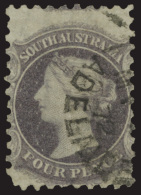 O        63 (111) 1871 4d Dull Violet Q Victoria^, Wmkd V Over Crown, Perf 10, Lightly Canceled, F-VF Scott Retail... - Oblitérés