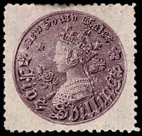 *        44b (174) 1861 5' Dull Violet Q Victoria^, Wmkd Double-lined 5/-, Rare Perf 12, Perfectly Centered, Very... - Ungebraucht