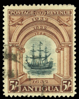 O        67-76 (81-90) 1932 ½d-5' Antigua Tercentenary^, Wmkd MCA, Perf 12½, Cplt (10), Light... - Andere & Zonder Classificatie