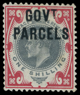 *        O39-43 (O74-78) 1902 1d-1' K Edward VII GOVT. PARCELS^, Wmkd Imperial Crown, Perf 14, Cplt (5), 1' With... - Oficiales