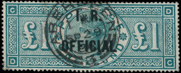 O        O15 (O16) 1892 £1 Green Q Victoria Overprinted I.R. OFFICIAL^, A Remarkable, Perfectly Centered... - Service