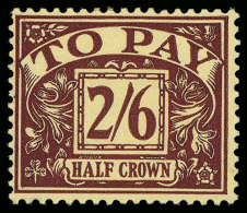 *        J18-25 (D19-26) 1936-37 ½d-2'6d Postage Dues^, Wmkd Crown E8R Multiple (sideways) Scott Type 250... - Taxe