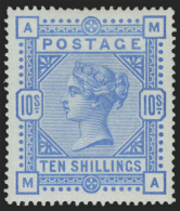 *        109 (183) 1883-84 10' Ultramarine Q Victoria^ On White Paper, Wmkd Large Anchor, Perf 14, Rich, Fresh... - Neufs