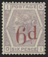 *        94-95 (159, 162) 1883 3d On 3d-6d On 6d Lilac Q Victoria^, Wmkd Imperial Crown, Perf 14, OG, HR, Fine... - Neufs