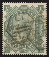 O        74 (128) 1878 10' Greenish Grey Q Victoria^, Plate 1, Wmkd Maltese Cross, Perf 15½x15, Rare, Very... - Oblitérés
