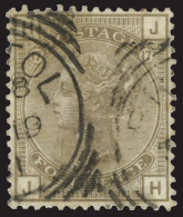 O        71 (154) 1880 4d Grey-brown Q Victoria^, Plate 17, Wmkd Large Garter, Very Well Centered, "Bristol"... - Oblitérés