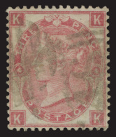 O        44 (92) 1865 3d Rose Q Victoria^, Plate 4, Wmkd Emblems, Very Well Centered, Used, XF Scott Retail... - Oblitérés