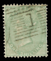 O        28a (73) 1856 1' Pale Green Q Victoria^, Wmkd Emblems, Perf 14, An Exceptional, Perfectly Centered,... - Oblitérés