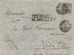 O) 1911 BRAZIL, 500 REIS -PRESIDENT MANUEL FERRAZ DE CAMPOS SALLES,REGISTERED MAIL FROM CAMPINAS TO GERMANY SINGLE RATE, - Briefe U. Dokumente