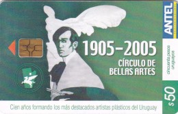 Uruguay TC 393a, Circulo De Bellas Artes, 2 Scans. - Uruguay