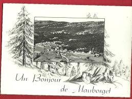 HBH-10  Un Bonjour De Mauborget. Circulé En 1961, Timbre Manque. - Mauborget