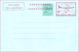 Lettre , Enveloppe  Aérogramme  De  BELGIQUE  Par Avion    Et  Non  Circulé - Cartas & Documentos