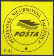 2000´s - Yugoslavia / Serbia - POSTAL CLOSE Label - Not Used - Service