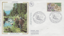 Enveloppe  FDC  1er  Jour  ANDORRE   ANDORRA   Randonnée  Pédestre     1987 - FDC