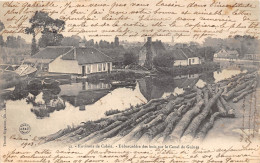 62-GUINES- DEBARCADERE DES BOIS SUR LE CANAL DE GUINES - Guines