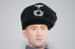 Vintage DRAGON IN DREAMS PARTS : GERMAN PANZER DIVISION HAT - Original - Scale 1/6 - DRAGON DID - Action Man