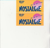 RADIO NOSTALGIE AUTOCOLLANTS  2 PIECES - Stickers