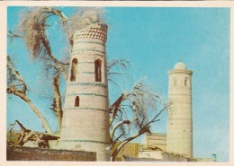 Delcampe - OUZBEKISTAN KHIVA LES MINARETS DES MOSQUEES DE QUARTIER DISHAN-KALA - Usbekistan