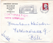 M. De Decaris  - 0,25 F - "TARIF RFRONTALIER" - LSE Pour La Suisse, Bénéficiant Du Tarif Frontalier Du 1/1/60: 0,25F - 1960 Marianne (Decaris)