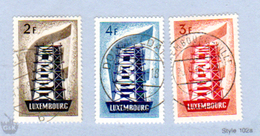 Luxembourg, Europa, 514 / 516, Cote 75 €, - 1956