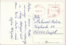 Red Postmark, Vrpolje, 22.12.1983., Yugoslavia, Postcard - Other & Unclassified