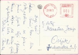 Red Postmark, Duga Resa, 21.12.1973., Yugoslavia, Postcard - Autres & Non Classés