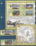 2010 ROUMANIE 5423-26 + BF 388-89** Architecture, Armoiries - Unused Stamps