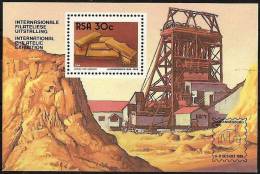 AFRIQUE DU SUD Mineraux, Or (BF Yvert BF 18) MNH,  Neuf Sans Charniere - Minéraux