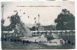 - 50 - Exposition Coloniale - MARSEILLE - Le Water Toboggan, épaisse, Non écrite, BE, Scans. - Kolonialausstellungen 1906 - 1922