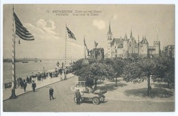 791 - Anvers Antwerpen - 75 Zicht Op Het Steen Vue Vers Le Steen - Editions Moorthamers Rare Zeldzaam American Flag - Sonstige & Ohne Zuordnung