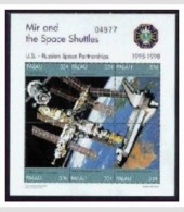 PALAU SHEET ESPACE MIR SPACE SHUTTLES - Other & Unclassified