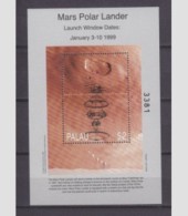 PALAU SHEET ESPACE SPACE MARS POLAR LANDER - United States