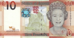 JERSEY 10 POUNDS ND (2010) P-34 UNC  [ JE129a ] - Jersey