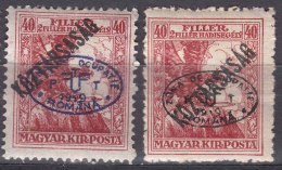 Hungary Debrecen Debreczin 1919 Mi#64 In Blue And Black (?) Overprint, Mint Hinged - Debreczin