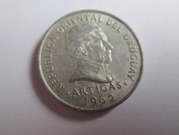 1965 URUGUAY 50 CENTESIMOS, MONEDA MONNAIE COIN ALUMINIO ALUMINUM - Uruguay