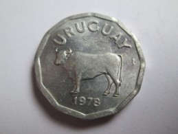 1978 URUGUAY 5 CENTESIMOS, MONEDA MONNAIE COIN ALUMINIO ALUMINUM - Uruguay