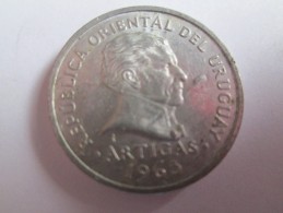 1965 URUGUAY 20 CENTESIMOS, MONEDA MONNAIE COIN ALUMINIO ALUMINUM - Uruguay