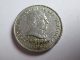1965 URUGUAY 50 CENTESIMOS, MONEDA MONNAIE COIN ALUMINIO ALUMINUM - Uruguay