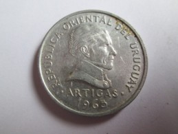 1965 URUGUAY 50 CENTESIMOS, MONEDA MONNAIE COIN ALUMINIO ALUMINUM - Uruguay