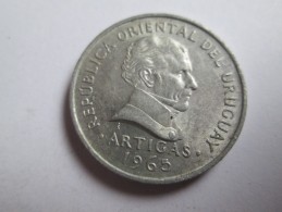 1965 URUGUAY 50 CENTESIMOS, MONEDA MONNAIE COIN ALUMINIO ALUMINUM - Uruguay