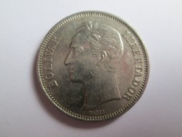 1967 VENEZUELA 2 BOLIVARES, MONEDA MONNAIE COIN - Venezuela