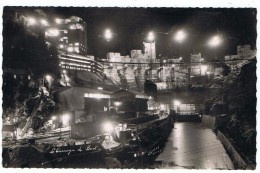 Barrage De Bort   Construction Pendant La Nuit   1952 - Torres De Agua