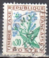 France 1960 Postage Due, Flowers - Mi. 99 - Used - Oblitéré - 1960-.... Gebraucht