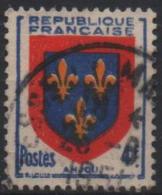 FRANCE  838 (o) Armoirie De L´Anjou écu Blason Coat Of Arms Wappe - Usados