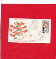 Pli En 1° Jour Du 9/10/1974 ( Centenaire Union Postale Universelle  1874 / 1974 ) Cote 25€ - FDC