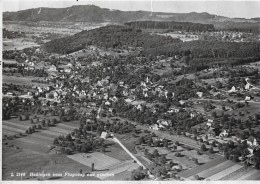 HEDINGEN → Fliegeraufnahme Vom Kleinen Dorf Hedingen, Ca.1950 - Dorf