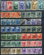 RARE LOT SET 1+3+5+6+10+12+15+20+25+30+35+40+50 LIRE ITALY ITALIANE  DIFFRENT COLOR  STAMP TIMBRE SUPERB LOW PRICE - Collections