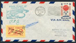 1960 USA Lincolnville, Maine Rocket Mail, S.O.A.R. Flight 3, Rocketpost Vignette Cover - North  America